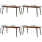 Solid Wood Industrial Dining Table Brown Rectangle Table with Black Frame for Dinning Room Clearhalo ' dining_table' 'Dining Tables & Seating' 'Dining Tables' 'furn' 'furn_dining_table' 'Furniture' 'furniture_dining_table' 'Kitchen & Dining Furniture' 'kitchen&dining_furn' 'kitchen' 'kitchen_dining_table' 1200x1200_df75ba57-b50f-4611-9b10-0c60ed1568c3