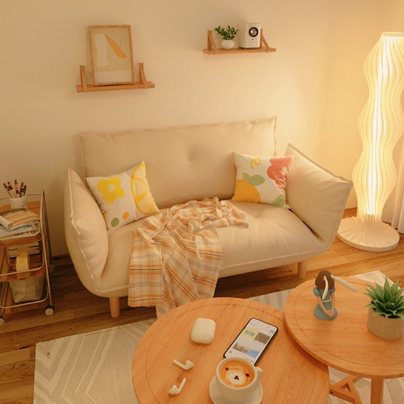 Moderne Stoffsofa eingebrauchter Armsitze mit Kissen für Wohnung