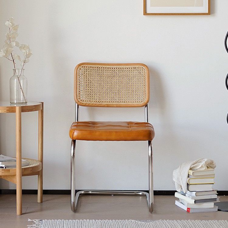 Chaise de bureau à dossier bas de chaise latérale contemporaine sans détresse