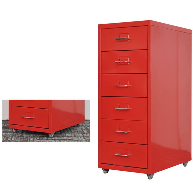 Traditional Cabinet Metal Vertical File with Drawers and Pedestal Cabinet Clearhalo 'Filing Cabinets' 'filling_cabinets' 'furn' 'furn_filling_cabinets' 'Furniture' 'Office Furniture' 1200x1200_df766af3-4c1e-45de-ab3c-efea138d0b46