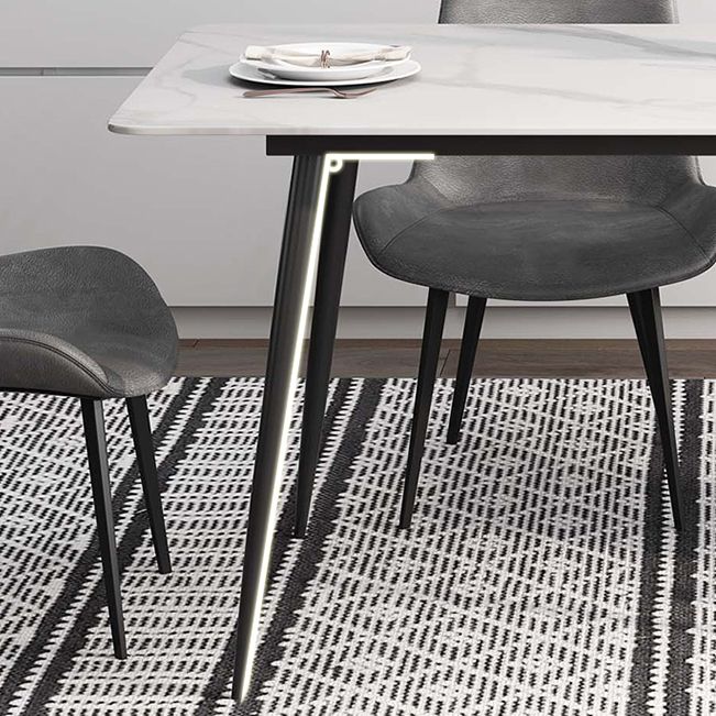 Rectangle Stone Home Furniture Industrial Style Dining Room Collection Clearhalo ' dining_table' 'Dining Tables & Seating' 'Dining Tables' 'furn' 'furn_dining_table' 'Furniture' 'furniture_dining_table' 'Kitchen & Dining Furniture' 'kitchen&dining_furn' 'kitchen' 'kitchen_dining_table' 1200x1200_df76856b-b2e3-4e21-b973-ee26d70b260e