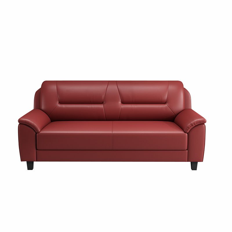 31.50" H Faux Leather Pillow Top Arm Sofa with Cushions for Living Room Clearhalo 'furn' 'furn_sofas' 'Furniture' 'furniture_sofas' 'kitchen' 'kitchen_sofas' 'Living Room Furniture' 'Sofa' 'sofas' 1200x1200_df76efde-0d7a-476e-b77d-9480d687c47c