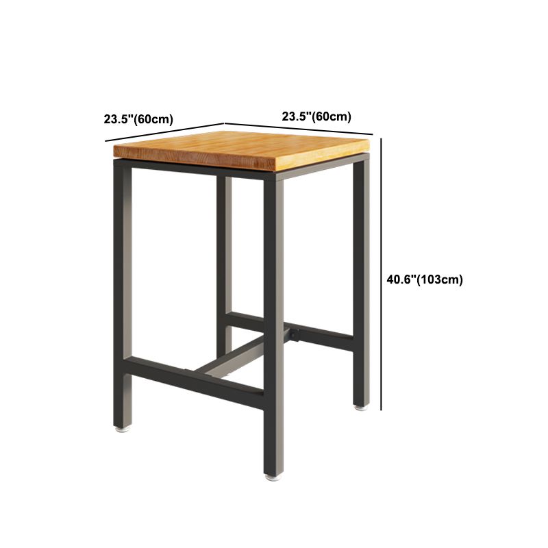 1/5/9 pezzi tavolo da barra di ferro industriale set di bistrot in legno di pino con poggiapiedi