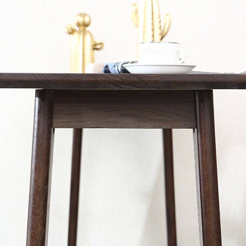 Tavolino da pranzo in legno in legno massiccio basato in legno contemporaneo da 41,3 pollici tavolo da vino da banco