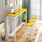 Industrial Style Bistro Bar Desk Wood Rectangle Pub Table for Cafe Clearhalo 'Bar Furniture' 'Bar Tables' 'bar_tables' 'furn' 'furn_bar_tables' 'Furniture' 'Kitchen & Dining Furniture' 1200x1200_df77e60a-e0be-4f30-9156-6bfb92acaf2e
