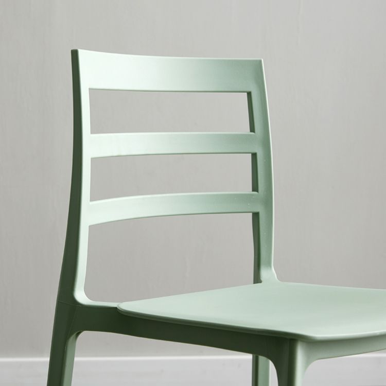 Minimalist Style Ladder Back Dining Chairs Plastic Dining Armless Chairs for Home Clearhalo ' kitchen&dining_furn' 'Dining Chairs' 'Dining Tables & Seating' 'dining_chair' 'furn' 'furn_dining_chair' 'Furniture' 'furniture_dining_chair' 'Kitchen & Dining Furniture' 'kitchen' 1200x1200_df786022-a8fa-4364-bb5c-0f87ad5b5204