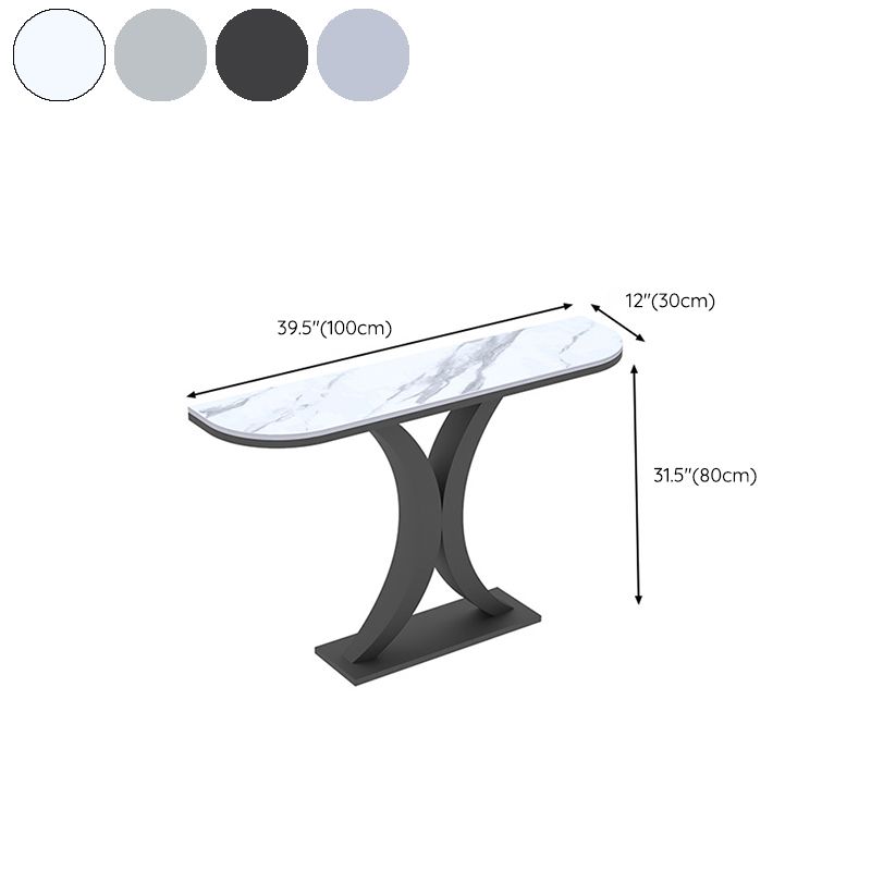 Console moderna alta 31,5 pollici Tabella di accento in pietra 1-tavolo