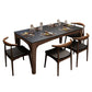 Rectangle Sintered Stone Dining Table Solid Wood Frame Dining Table Clearhalo 'Dining Tables & Seating' 'Dining Tables' 'dining_table' 'furn' 'furn_dining_table' 'Furniture' 'Kitchen & Dining Furniture' 1200x1200_df7bc8ee-edd9-4892-83b3-4351a1d9485c