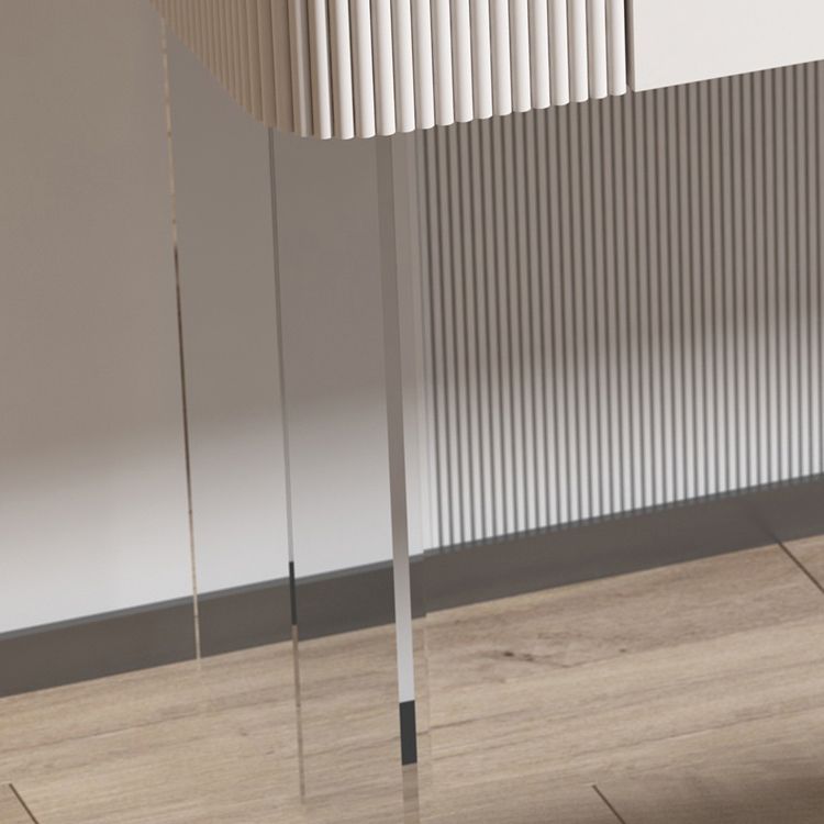 Comptoir de maquillage contemporain avec tiroir, coiffeuse de vanité en bois