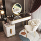 Glam Glass Bedroom Vanity Desk 4 Drawer Vanity Dressing Table Clearhalo 'Bedroom Furniture' 'furn' 'furn_makeup_vanities' 'Furniture' 'Makeup Vanities' 'makeup_vanities' 1200x1200_df7c952f-2320-4d95-8b2b-3c224e26d46d