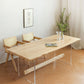 Mesa de comedor con caballete rectangular, mesa moderna de madera de pino para cocina