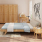 Contemporary Wooden Standard Bed, Upholstered Headboard Bed Frame