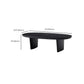 Scandinavian Oval Wood Coffee Table 15.75"H 2 Legs Cocktail Table Clearhalo 'Coffee & Accent Tables' 'Coffee Tables' 'coffee_tables' 'furn' 'furn_coffee_tables' 'Furniture' 'Living Room Furniture' 1200x1200_df8238de-e121-43d5-910c-cbeb434f7886