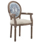 Wood Farmhouse Dining Arm Chair with Cushion Open Back Dining Side Chair for Home Clearhalo ' kitchen&dining_furn' 'Dining Chairs' 'Dining Tables & Seating' 'dining_chair' 'furn' 'furn_dining_chair' 'Furniture' 'furniture_dining_chair' 'Kitchen & Dining Furniture' 'kitchen' 1200x1200_df84963a-da84-431f-899f-64d58a38d58b