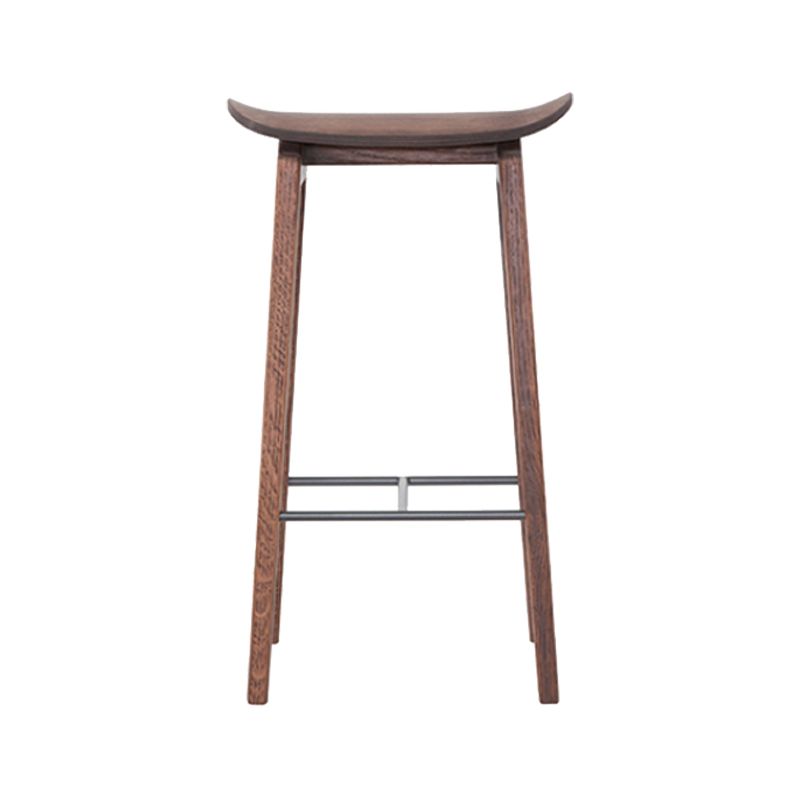 Industrial Solid Wood Stool Saddle Seat Stool for Living Room Clearhalo 'Bar Furniture' 'Bar Stools' 'bar_stools' 'furn' 'furn_bar_stools' 'Furniture' 'Kitchen & Dining Furniture' 1200x1200_df889abf-dae5-4e0d-9c1d-4405f61aa09a