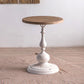 20" Wide French Country Side Table Round Pedestal Accent Side Table