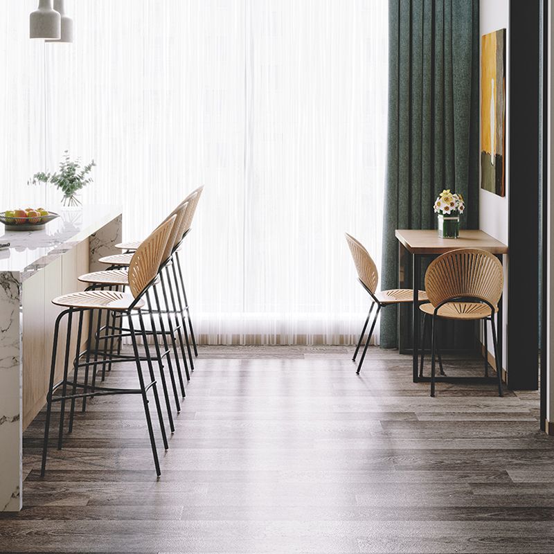 Industrial Full Back Counter Stool Armless Stackable Bar Chair with Metal Legs Clearhalo 'Bar Furniture' 'Bar Stools' 'bar_stools' 'furn' 'furn_bar_stools' 'Furniture' 'Kitchen & Dining Furniture' 1200x1200_df8ac80e-a514-4335-8592-0b2f312fb7bf