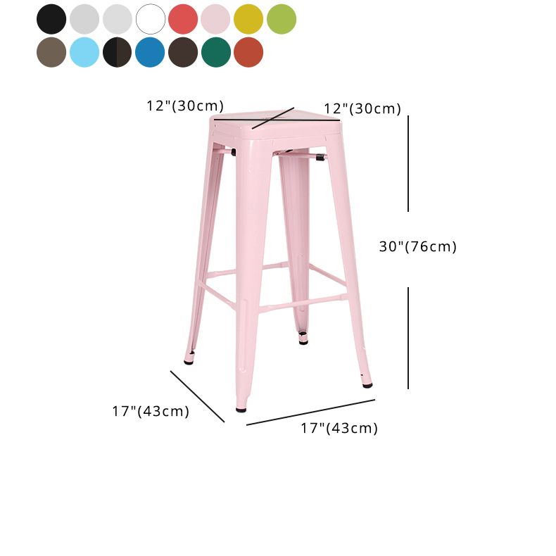 Industrial Style Bar-stool Metal Counter Bar Stool for Kitchen Clearhalo 'Bar Furniture' 'Bar Stools' 'bar_stools' 'furn' 'furn_bar_stools' 'Furniture' 'Kitchen & Dining Furniture' 1200x1200_df8dac85-f6df-44be-853e-0f4f04a59174