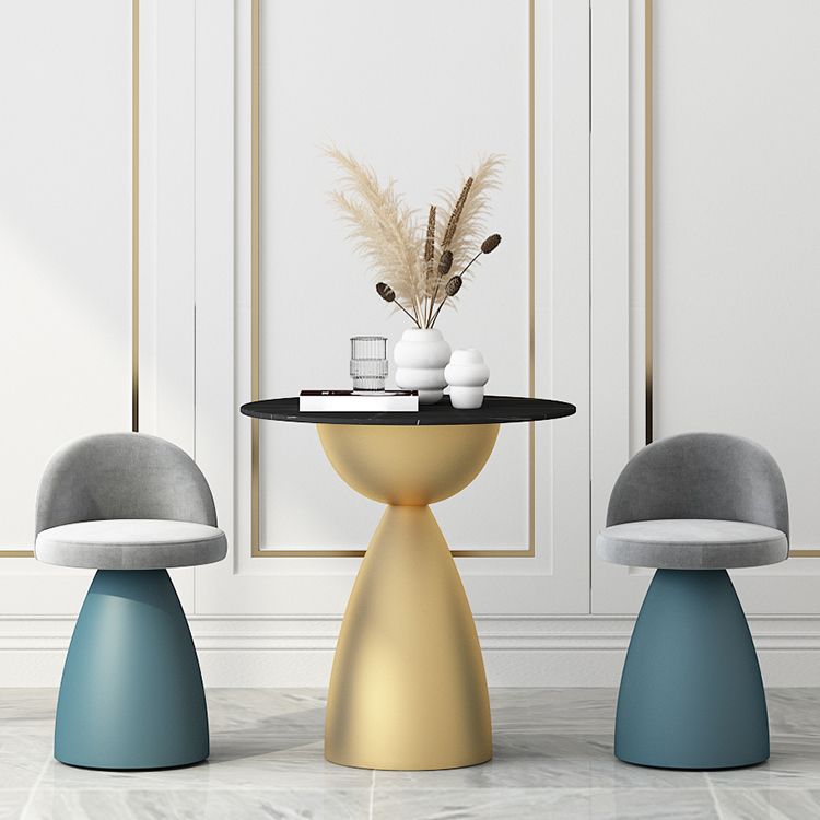 Minimalist Round Shape Sintered Stone Dining Table Standard 27.5 inch Dining Table for Kitchen Clearhalo ' dining_table' 'Dining Tables & Seating' 'Dining Tables' 'furn' 'furn_dining_table' 'Furniture' 'furniture_dining_table' 'Kitchen & Dining Furniture' 'kitchen&dining_furn' 'kitchen' 'kitchen_dining_table' 1200x1200_df8dd856-571d-4d96-8e41-fa2f5c37761b