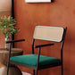 Velvet Armless Dining Chairs Industrial Indoor Open Back Chair