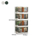 Urban Plastic/Acrylic Shelf Bookcase Folding Bookshelf with Doors