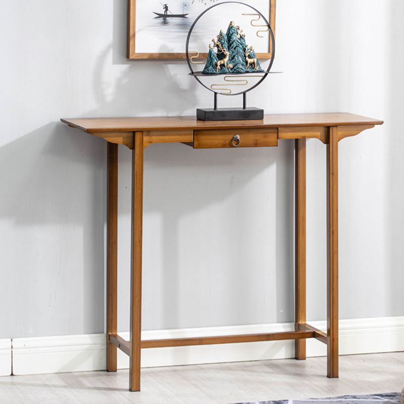 12" Wide Mid-Century Modern Console Table Solid Wood Console Sofa Table Clearhalo 'Console Tables' 'console_tables' 'Entry & Mudroom Furniture' 'furn' 'furn_console_tables' 'Furniture' 1200x1200_df92e5a1-8379-47bf-a824-8b82eb3756d7