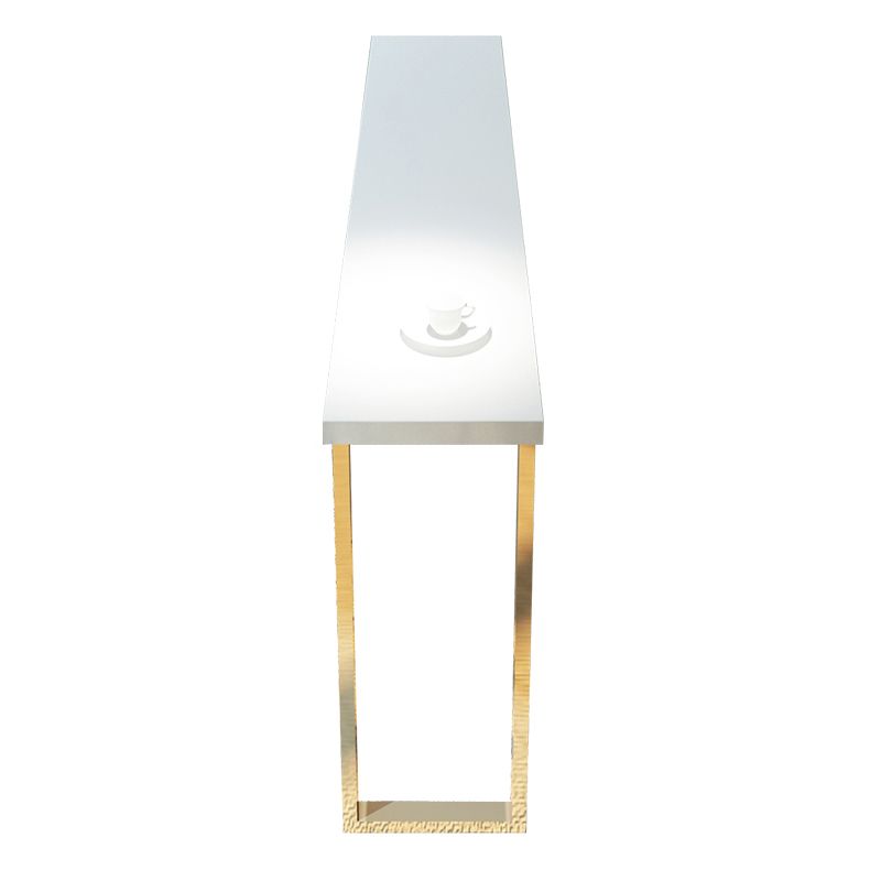 Tavolo da bar in legno bianco tradizionale tavolo da pranzo a barre di lusso tradizionale con base a slitta