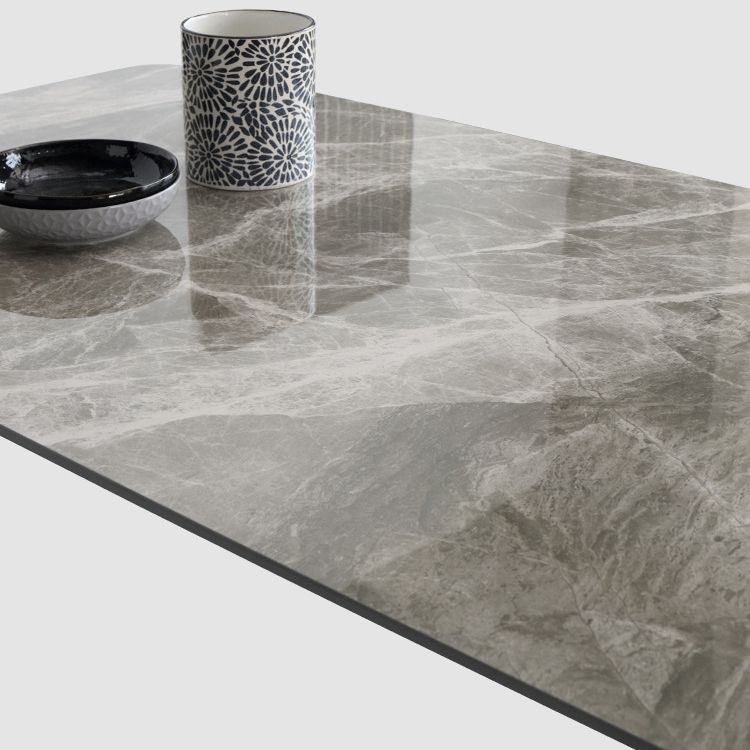 Stone Top Dining Table Modern Dining Table with 4 Black Legs Clearhalo ' dining_table' 'Dining Tables & Seating' 'Dining Tables' 'furn' 'furn_dining_table' 'Furniture' 'furniture_dining_table' 'Kitchen & Dining Furniture' 'kitchen&dining_furn' 'kitchen' 'kitchen_dining_table' 1200x1200_df950fcf-5f0a-4366-9623-6b45a508e05c