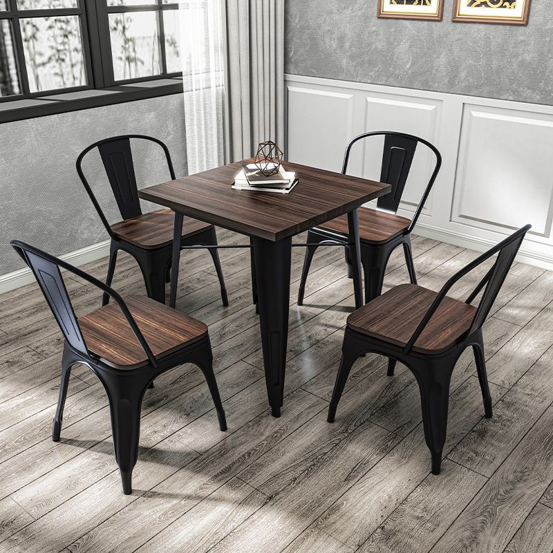 Set tavolo da pranzo per caffetteria 1/2/3/5/7 pezzi Set dinette in legno e metallo