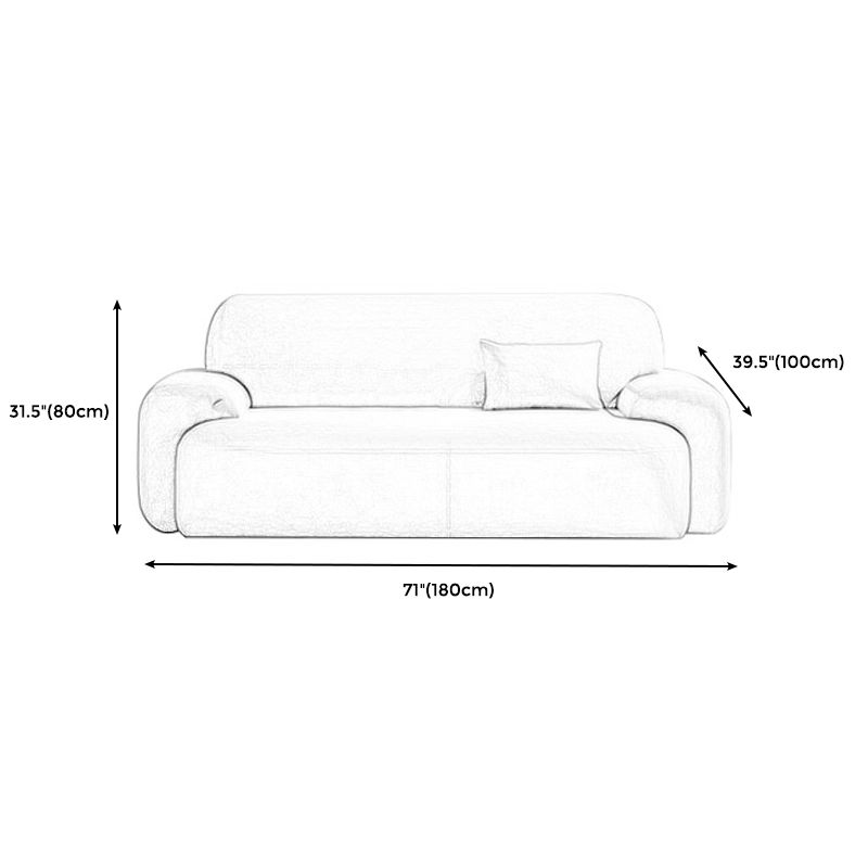 Standard Cushions Velvet Sofa 37.4"W with Recessed Arm for Living Room Clearhalo 'furn' 'furn_sofas' 'Furniture' 'furniture_sofas' 'kitchen' 'kitchen_sofas' 'Living Room Furniture' 'Sofa' 'sofas' 1200x1200_df954297-a041-4e15-ab03-648d7d0425ef