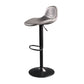 Contemporary Adjustable Height Barstool Faux Leather Swivel Bar Stools