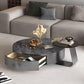 Black Coffee Table Slate 2 Piece Bunching Tables with Storage Clearhalo 'Coffee & Accent Tables' 'Coffee Tables' 'coffee_tables' 'furn' 'furn_coffee_tables' 'Furniture' 'Living Room Furniture' 1200x1200_df9edc8b-9d60-48fa-974c-4a5e66006b76