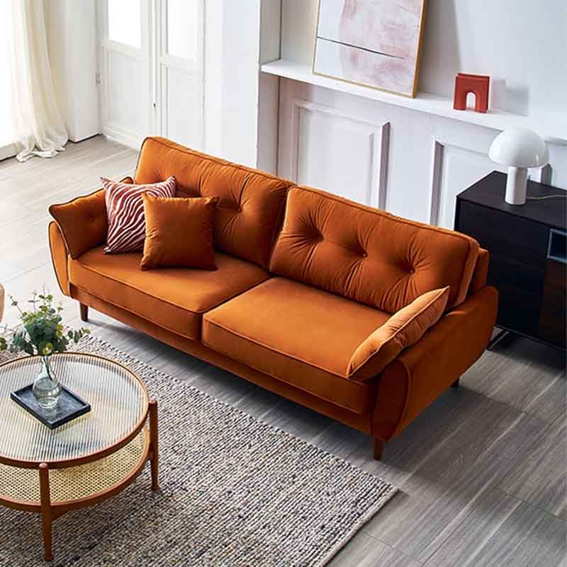 Tufted Back Flared Arm Contemporary Sofa for Living Room and Apartment Clearhalo 'furn' 'furn_sofas' 'Furniture' 'furniture_sofas' 'kitchen' 'kitchen_sofas' 'Living Room Furniture' 'Sofa' 'sofas' 1200x1200_df9fa711-72fa-4ca9-8ec2-0907999b8314