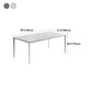 Stone Top Dining Table Rectangle Contemporary Dining Table with 4 Legs Clearhalo 'Dining Tables & Seating' 'Dining Tables' 'dining_table' 'furn' 'furn_dining_table' 'Furniture' 'furniture_dining_table' 'Kitchen & Dining Furniture' 'kitchen' 'kitchen_dining_table' 1200x1200_df9fe224-890b-453f-a961-e7c6825dd9c1