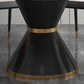 Contemporary Style Round Dining Table Steel Pedestal Base Table for Room Clearhalo 'Dining Tables & Seating' 'Dining Tables' 'dining_table' 'furn' 'furn_dining_table' 'Furniture' 'Kitchen & Dining Furniture' 1200x1200_df9ff138-3fec-42fc-8944-a787cd4f538d