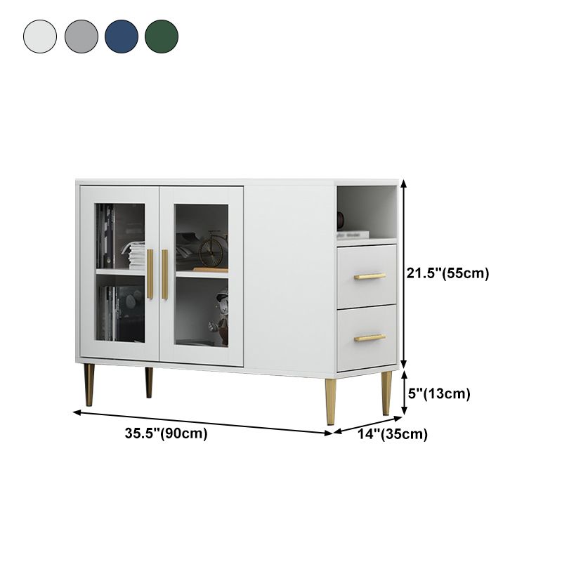 Glam Style Stone Top Buffet Table 2 Drawer Kitchen Table for Dining Room Clearhalo 'buffet_sideboard' 'Buffets & Sideboards' 'furn' 'furn_buffet_sideboard' 'Furniture' 'furniture_buffet_sideboard' 'Kitchen & Dining Furniture' 1200x1200_df9ff895-bc79-4a6d-b098-07c2a7efef98