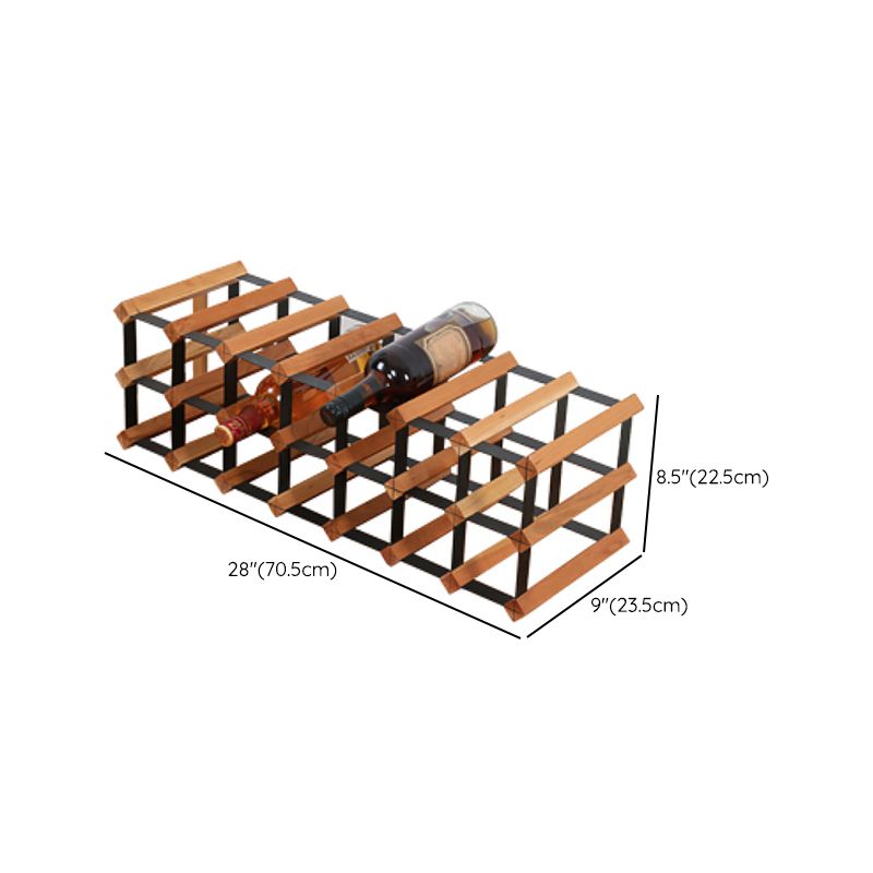 Portabottiglie da tavolo portabottiglie in legno massiccio per soggiorno