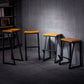 Industrial Bar and Counter Stool Backless Stool with Sled Base in Black Clearhalo 'Bar Furniture' 'Bar Stools' 'bar_stools' 'furn' 'furn_bar_stools' 'Furniture' 'furniture_bar_stools' 'Kitchen & Dining Furniture' 1200x1200_dfa164a6-ff0c-4e5a-bf90-b05f2e9fd79b