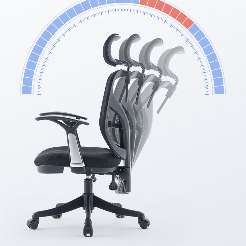 Modern Fixed Arms Desk -stoel Ergonomische taakstoel voor kantoor