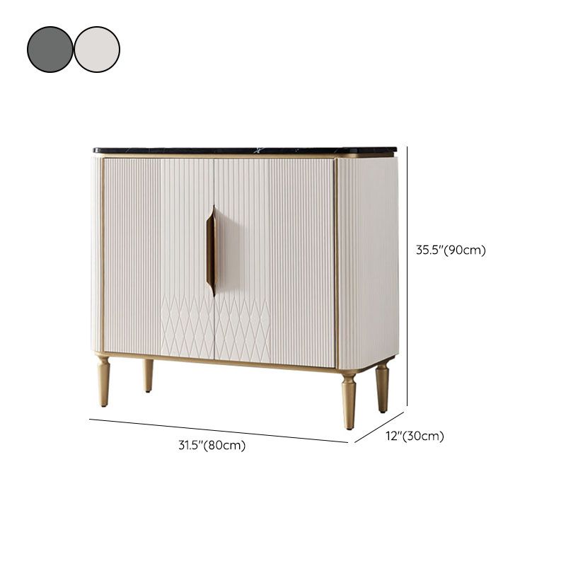 Glam Buffet Server Marble Dining Server con porte per sala da pranzo