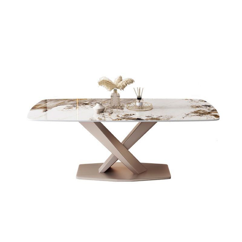 Modern Dining Set 1/5/7 Pcs Sintered Stone Top Table with Dining Upholstered Chairs Clearhalo 'Dining Room Sets' 'Dining Tables & Seating' 'dining_room_set' 'furn' 'furn_dining_room_set' 'Furniture' 'Kitchen & Dining Furniture' 1200x1200_dfa45d12-4b6d-408c-9da8-aa87494db77e