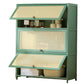 13" Wide Steel 3/4/5 - Door Accent Cabinet, With Rattan, Green Clearhalo 'Cabinets & Chests' 'cabinets_chests' 'furn' 'furn_cabinets_chests' 'Furniture' 'Living Room Furniture' 1200x1200_dfa7a342-6439-405a-84a5-c48843c4b04d