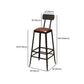 1/6/11 Pieces Counter Height Pub Set Rectangular Bar Stool and Table Set