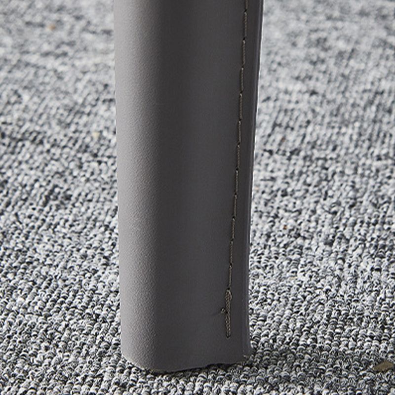 インダストリアルフェイクレザーダイニングチェア屋内外屋の腕のない椅子