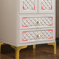 Engineered Wood Garderobe Cabinet Glam Style Soft Close Deuren Garderobe Closet in White
