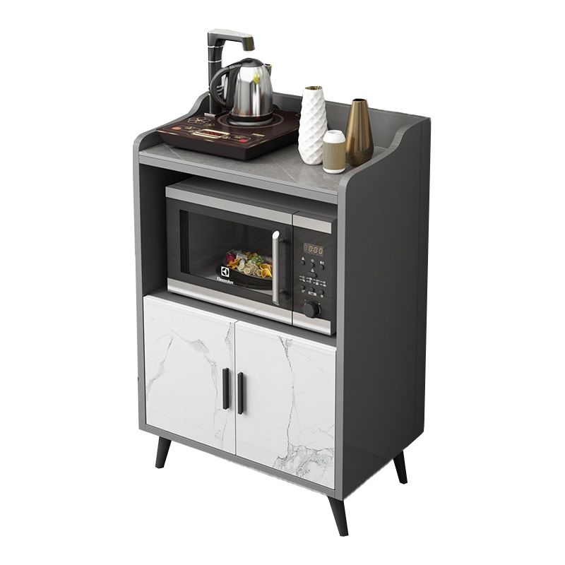 Modern Style Stone Buffet Sideboard Dining Room 38.5"H Buffet Server Clearhalo 'buffet_sideboard' 'Buffets & Sideboards' 'furn' 'furn_buffet_sideboard' 'Furniture' 'Kitchen & Dining Furniture' 1200x1200_dfab7bbe-84f4-477c-92e9-466b53497d28