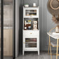 Tavolo da sideboard in pietra a buffet in stile glam con mobile