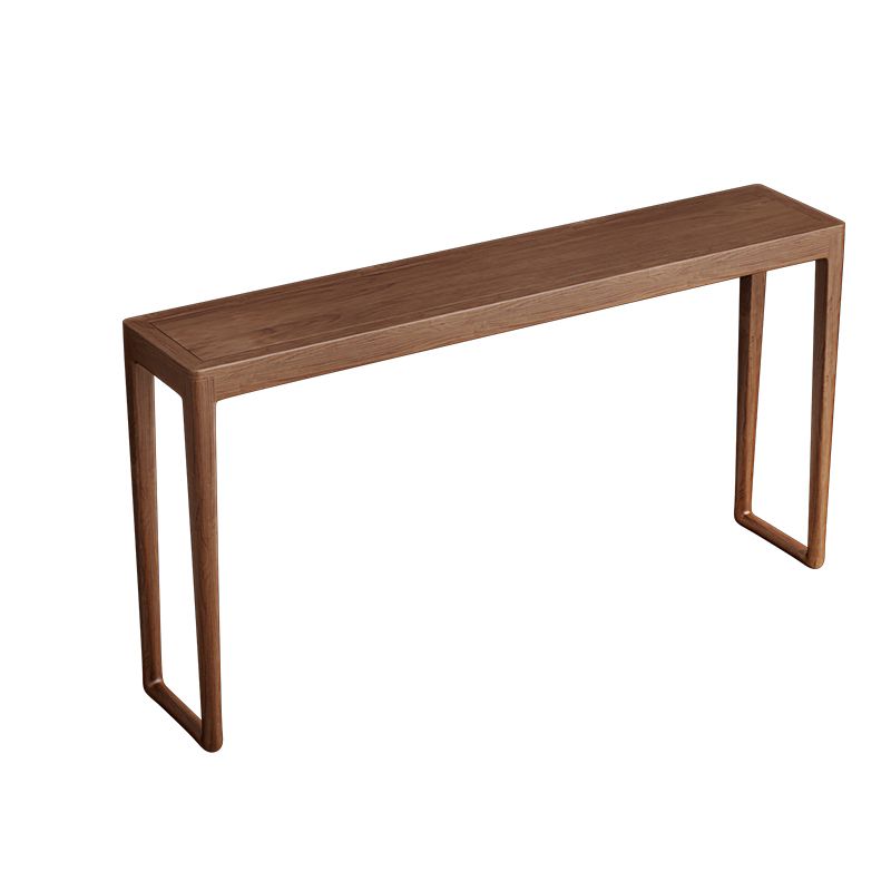 Tavolo da console rettangolare moderna Tabella di divano console in legno in naturale/marrone