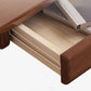 Modern massief houten thuiskantoor bureau 2 laden 29,5 inch H schrijfbureau