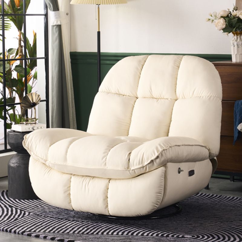 Sedia alare contemporanea reclinabile in metallo a colori solido rocusta girevole interno